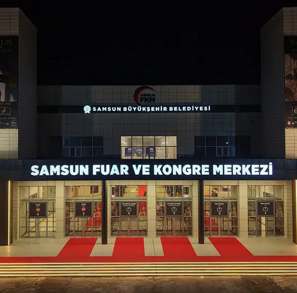 Samsun Fuar ve Kongre Merkezi girişi